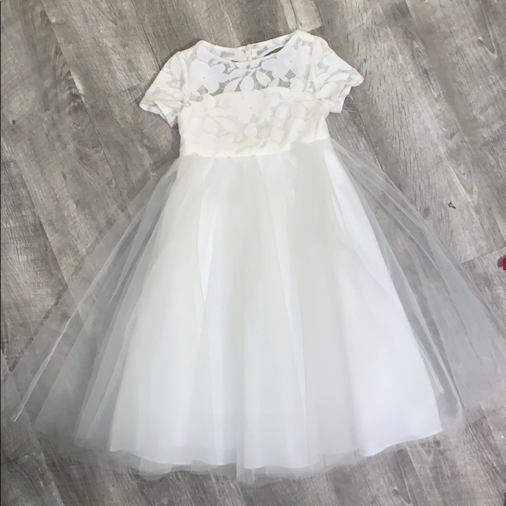 SEAHORSE BY WATTERS TULLE & LACE DRESS SIZE 4